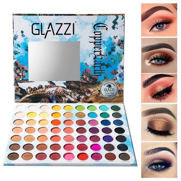 

eye shadow 63-colors eyeshadow palette colorful shadows paleglitter highlighter shimmer make up pigment matte pallet