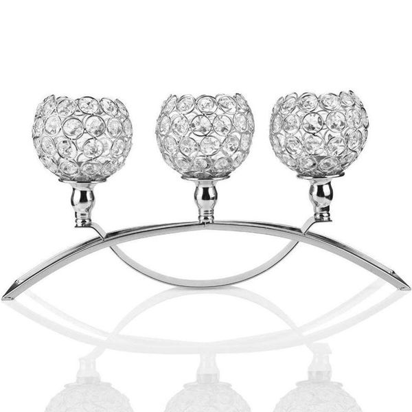 

candle holders crystal 3 iron candelabra holder coffee table decorative centerpieces for living room dinning decoration