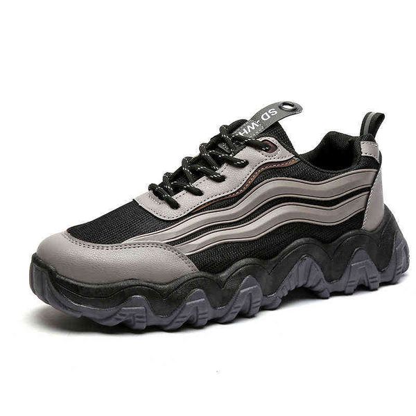 

ins trendy dad shoes men's summer breathable casual 2021 mesh sports ch310, Black