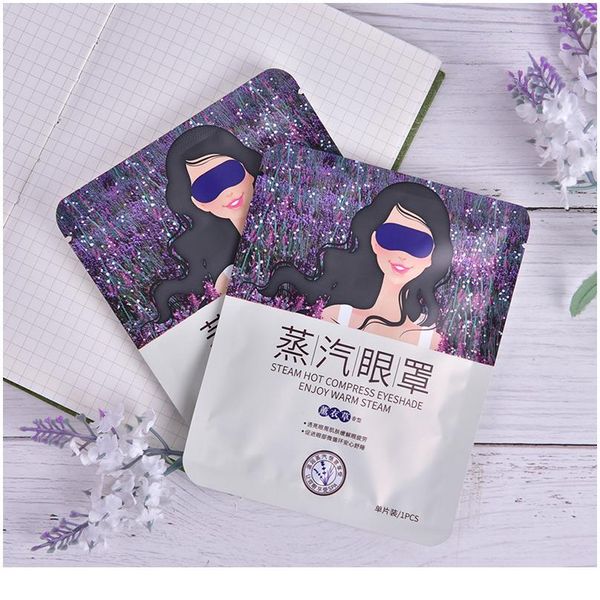 

5pcs lavender steam warm eye mask dark circle eye bags eliminate puffy wrinkles anti aging eyes fine line sleeping qylkzg