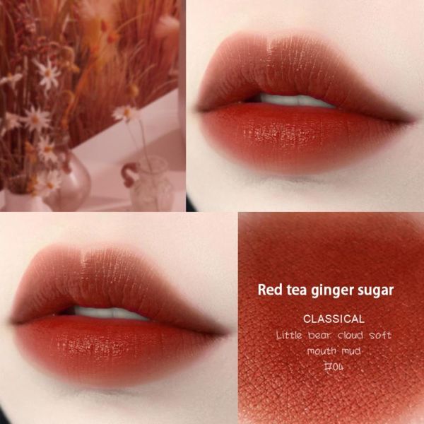 

lip gloss 4 colors matte velvet glaze nourishing waterproof long-lasting natural easy to wear make up cosmetics tool tslm1