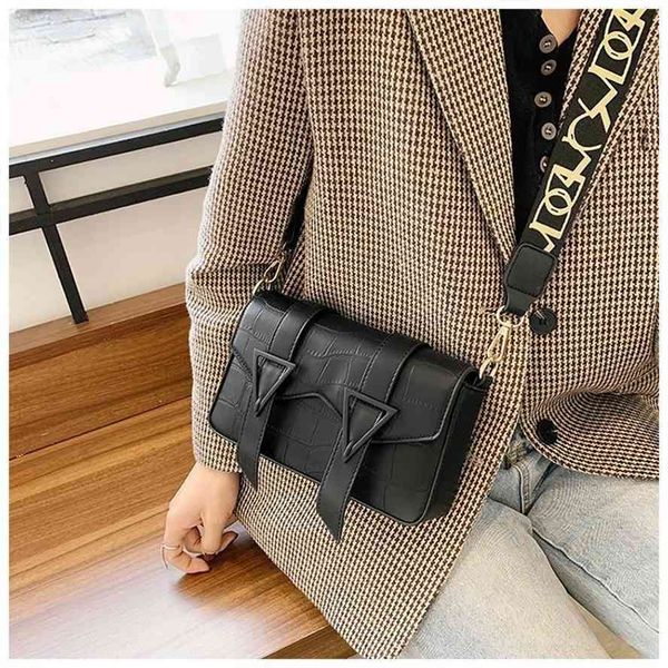

popular messenger women's single shoulder underarm korean fashion belt decoration small square cambridge bag