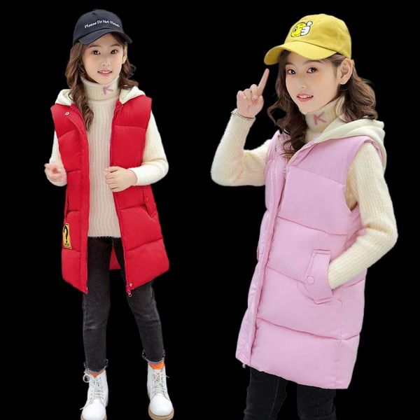 Accessori per capelli Bambina per bambini Moda Gilet caldo Primavera Inverno Addensare Aggiungi Cappotti senza maniche in lana per ragazza Capispalla per bambini in cotone Giacca sportiva