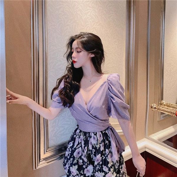 

women's shorts summer wave point bubble flowery bloomers, White;black