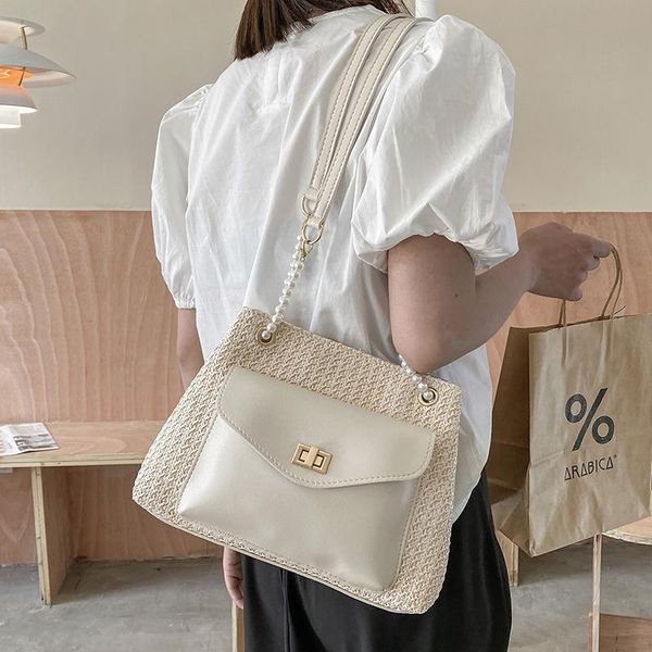 

evening bags fashion women straw handbags tote ladies crossbody for designer female shoulder messenger bag