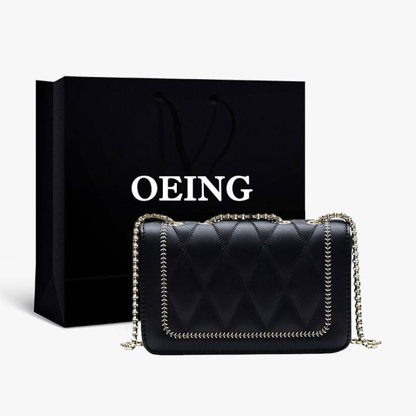 

evening bags diamond lattice flap chain handbags black white women shoulder quilted leather luxury designer brand ladies purses