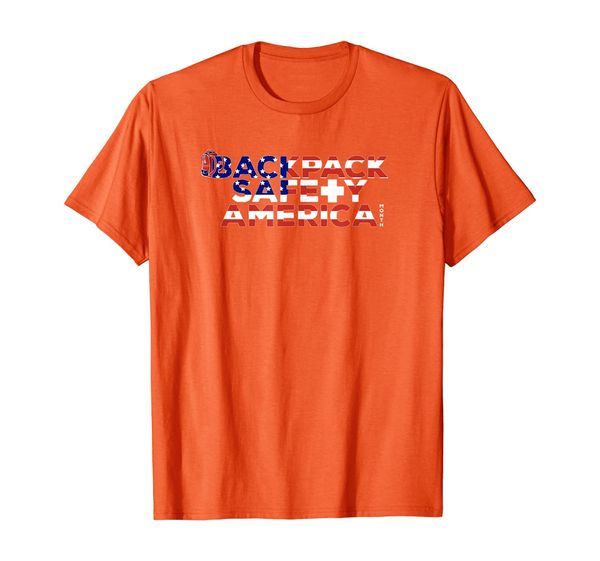 

backpack safety america month t-shirt, White;black