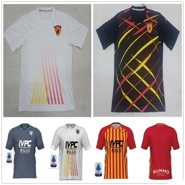 

20 21 benevento calcio soccer jerseys black special version i.falque viola lapadula caldirola 2020 man home white football shirts uniforms, Black;yellow