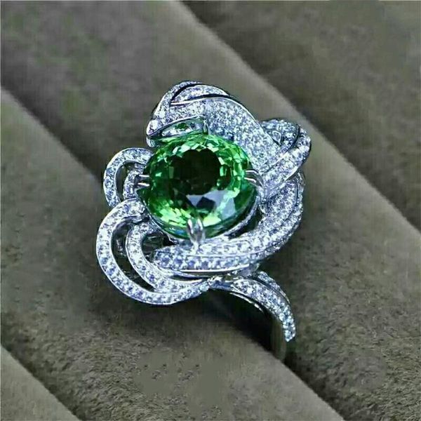 

wedding rings style silver color soul broken blue bridge ring european and american snake zircon, Slivery;golden