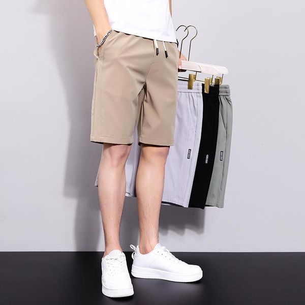 

men's shorts brand 2021 est summer casual fashion pants style man bermuda beach plus size 28-38 short male, White;black