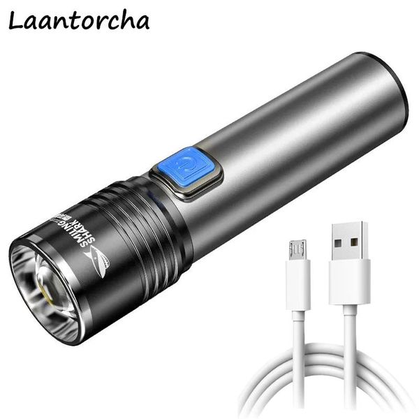 

flashlights torches fill light creative colored powerful usb rechargeable ultra bright torch waterproof atmosphere