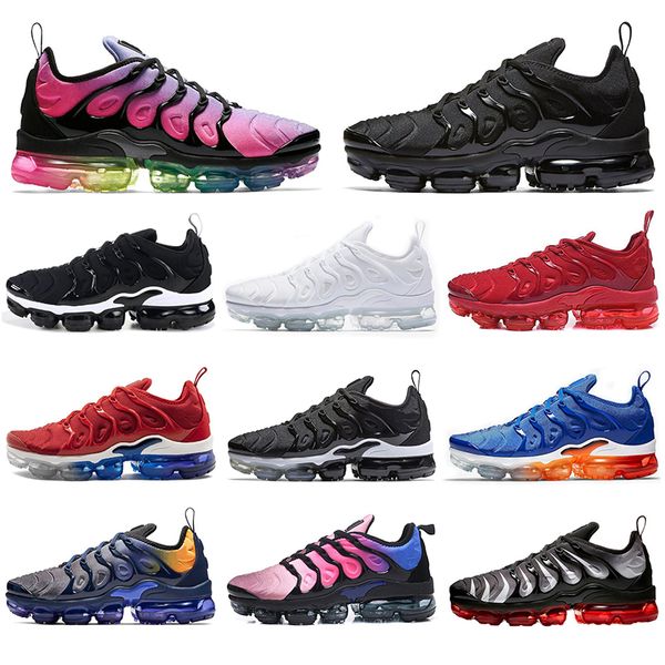 

tn running shoes for men women grape bright red crimson hyper violet volt wolf grey outdoor jogging sports sneaker trainers, White;red