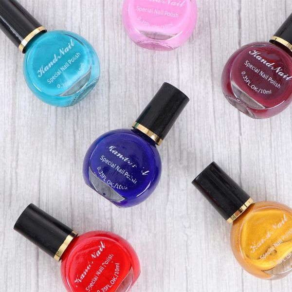 

nail polish 6pcs stamping art long-lasting varnish diy printing