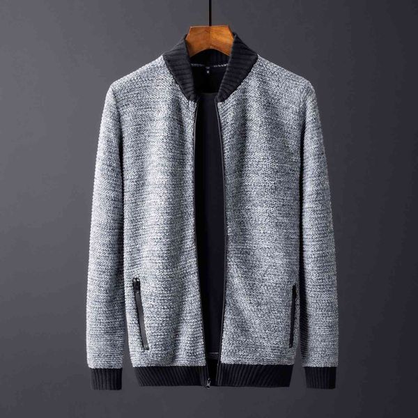 

sweater knit 2021 men's fashion casual comfortable ted cardigan wear, White;black