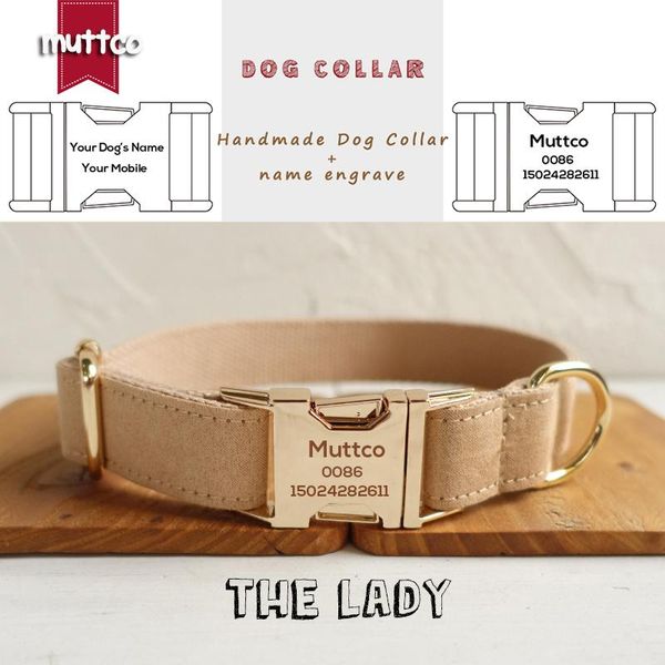 

dog collars & leashes muttco engraved pet name customized id retailing self-design collar the lady handmade 5 sizes and leash udc027j