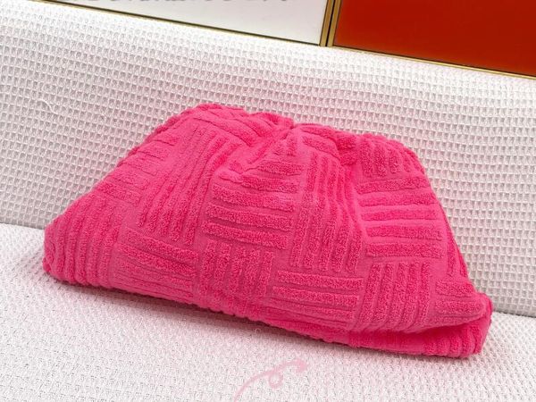 

realfine888 bags 3a 40cm pouch sponge cluthch handbags for women with dust bag