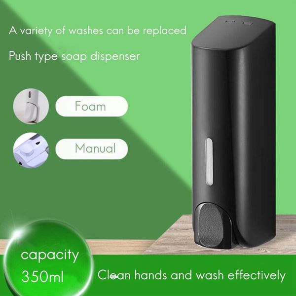 

liquid soap dispenser 350ml wall mounted manual bathroom shower gel shampoo holder