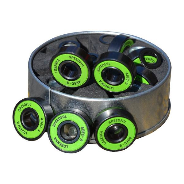 

skateboarding 608 rs skateboard bearing abec-9 double rocker longboard wheels with spacers&washers drift board fish