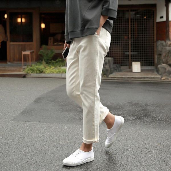 

hzirip minimalist high waist harem pants women new autumn winter casual carrot pants cotton thick stretch radish trousers, Black;white