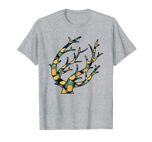

pineapple hawaiian coral women men print polyp girl gift t-shirt, White;black