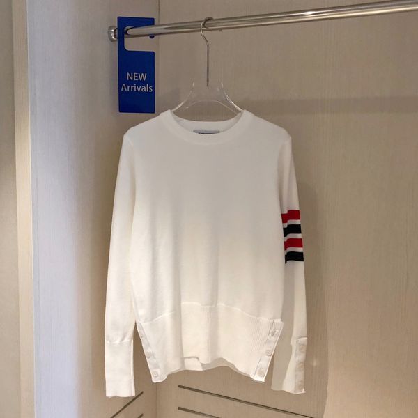 

21 tide br tb autumn counter sweater fabric is soft, close to the skin, comfortable and casual, White