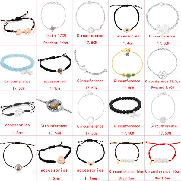 

2021 new style 100% 925 sterling silver classic cute bear youth bracelet fashion ladies jewelry factory wholesale, Golden;silver