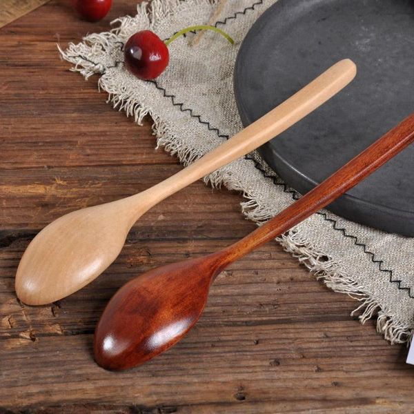 

spoons wooden spoon fork bamboo kitchen cooking utensil tools accessories soup-teaspoon utensils tableware n8u1