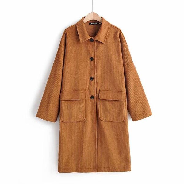 

women's jackets in sy307-78 corduroy windshirt, Black;brown