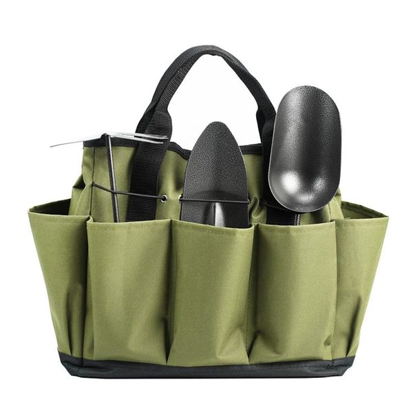 

storage bags gardening tote bag with 8 pockets tool kit organizer hand lawn yard carrier