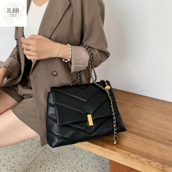

new solid color chain women shoulder bags for women 2021 designer crossbody bag large capacity lady women's handbag purse