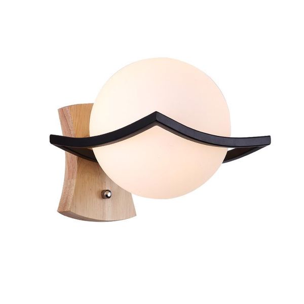 

vintage nordice bed wall lamp glass wall sconces glass ball rope bedroom bedside living room dining room lamp