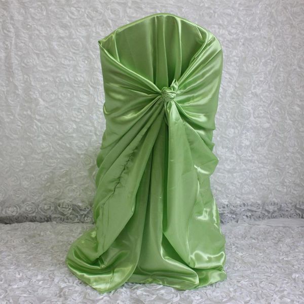 

chair covers light green satin cover for wedding restaurant banquet home party dinner decoration