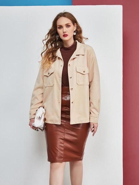 

plus size outerwear & coats 4xl jacket coat women 2021 autumn winter ladies work wear business office outwear female clothing, Black