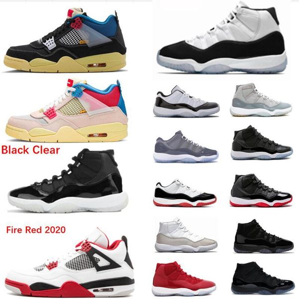 

11 11s black clear basketball shoes 2020 union la x 4s guava ice 11s bred space jam concord 45 4s black cat sneaker