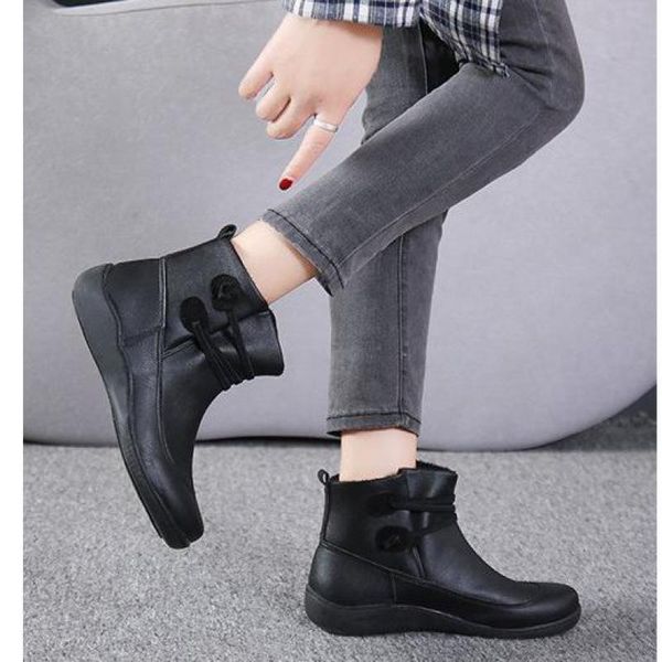 

boots autumn and winter british style retro classic fashion warm women's, Black