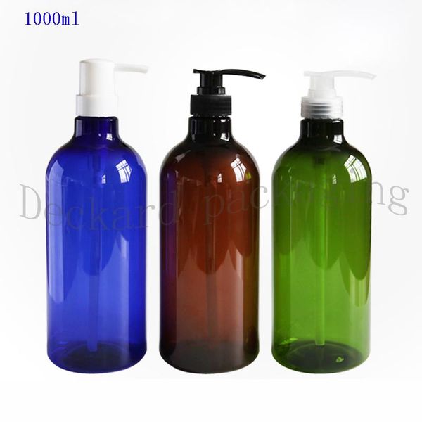 

storage bottles & jars 12pcs 1000ml empty shampoo container with dispenser lotion pump,liquid soap pump plastic bottle for washing,gel,body