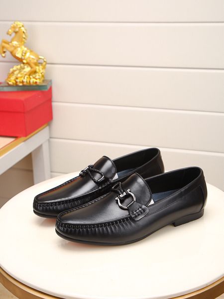 

men leather formal shoes lace up dress shoes oxfords fashion designer retro shoes elegant work footwear business plus size 38-45, Black