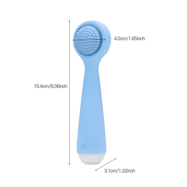 

ckeyin portable sonic vibration silicone cleansing brush device deep cleansing massage pore cleaner blackhead remover dirt tool