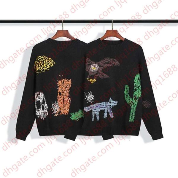 

famous mens stylist sweaters cartoon animation printed sweatshirts men women streetwear stylist sweaters size s-xl, White;black