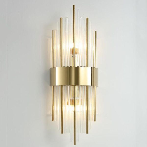 

wall lamp manggic modern led crystal simple el bedroom bedside living room background aisle stair light