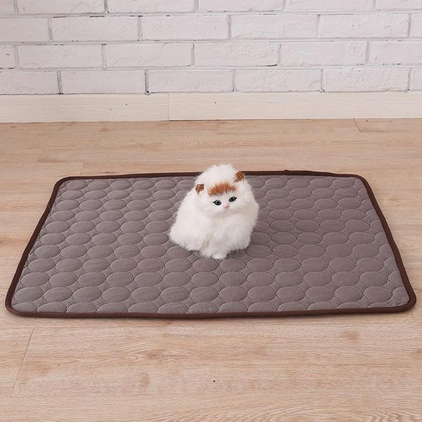 

kennels & pens spring and summer pet mat dog cat soft ice silk fashion supplies