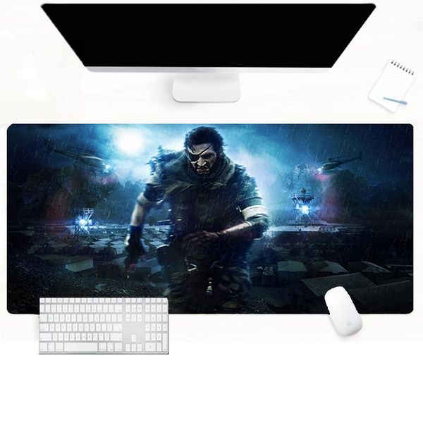

mouse pads & wrist rests desk-pad metal gear solid large mousepad non-skid rubber gamers gaming pad lapnotebook desk mat keyboard