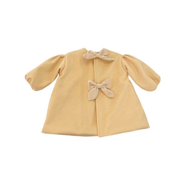 

girls woolen overcoat kids coat children outwear clothes wear autumn winter childrens clothing coats bow princess b9179, Blue;gray