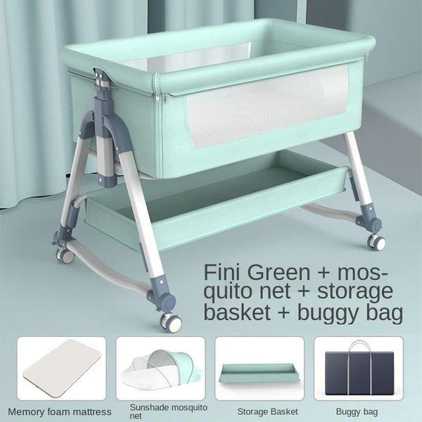 

baby cribs coax cradle multifunctional crib portable detachable foldable adjustable splicing big bed anti-spill
