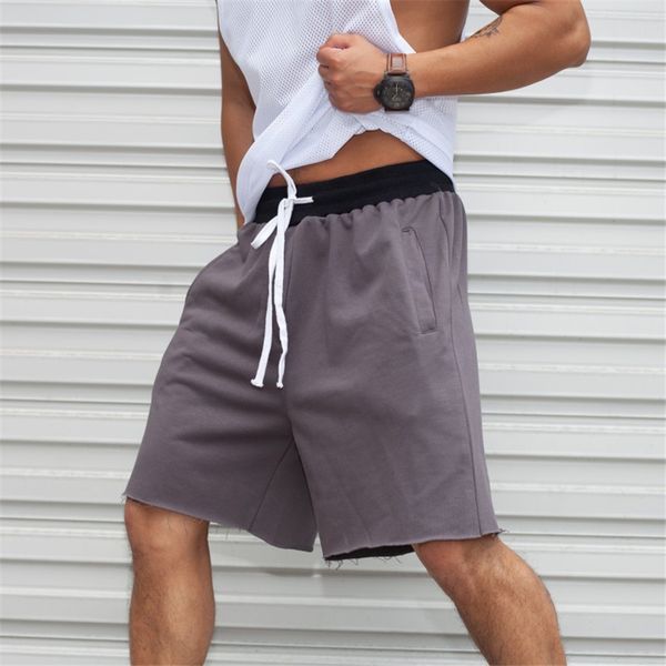 

summer drawstring shorts mens fashion casual shorts men streetwear loose wide-leg five-point pants mens joggers shorts m-2xl, Black