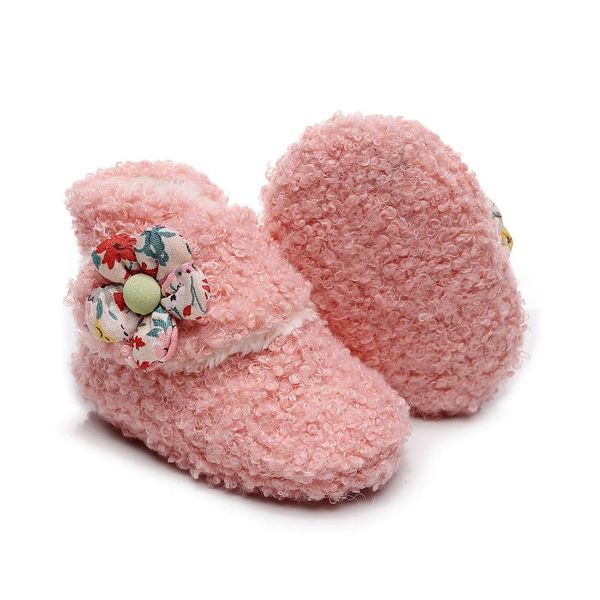 

first walkers autumn winter cute flower fashion warm baby boots soft foot socks born girls footwears comfortable footcovers