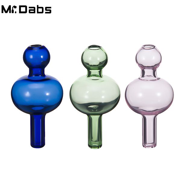 Varejo Colorido Glass Carb Cap Fumando Acessórios 28mm Dia Redondo Bola Dome para Quartzo Thermal Banger Quartz Bangers Tubulação de água Dab Rig