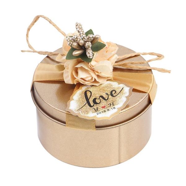 

wedding party favor gift box round candy chocolate box party decor application baby shower birthday celebratio