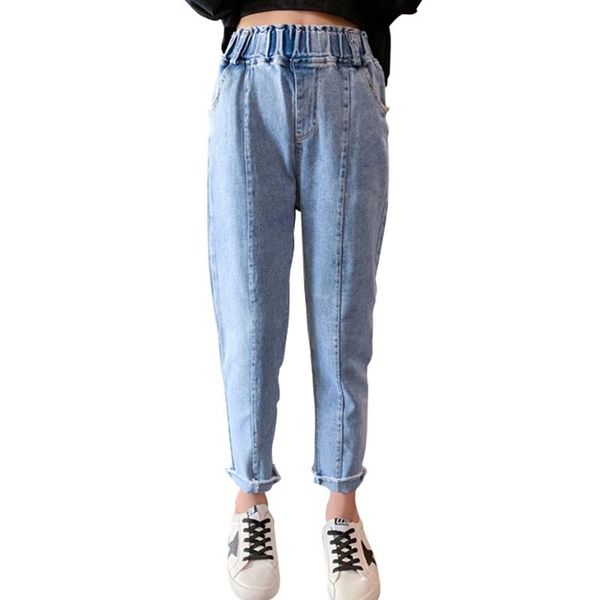 

jeans girls patchwork children's for ripped kid spring autumn clothes 6 8 10 12 14, Blue