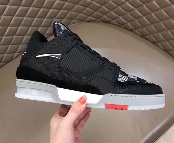 

highest quality size 6-12 real leather sneakers men shoes women chaussures de designer sports loafers running martin platform casual bootsa5